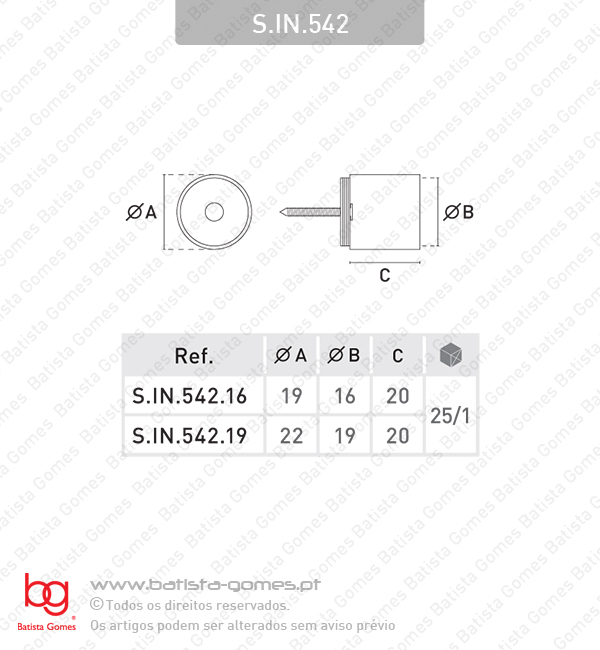Suporte lateral para var�o - INOX 304